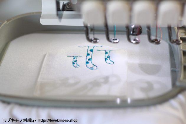ラブ着物刺繍の刺繍の方法