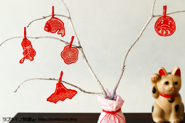 簡単お正月飾りの作り方 冬季休暇のお知らせ ラブキモノ刺繍 公式ホームページ