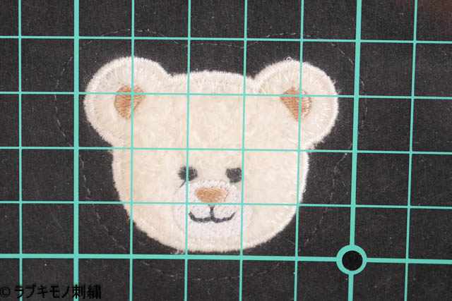 クマの刺繍参考サイズ